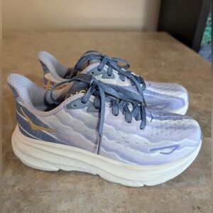 HOKA ® XFP Movement Clifton 9 Purple-White Running Shoes Women Size 5.5B No Box
